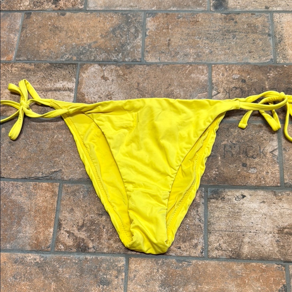 Aqua Bright Yellow Bikini Bottom